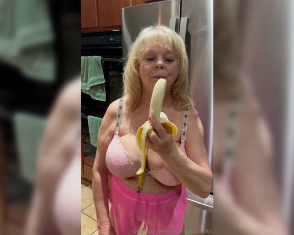 GrandmasNaughty aka grandmasnaughty OnlyFans Video - I love bananas