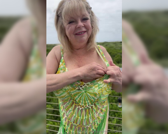 GrandmasNaughty aka grandmasnaughty OnlyFans Video - Its been awhile since Ive been to a nude beach