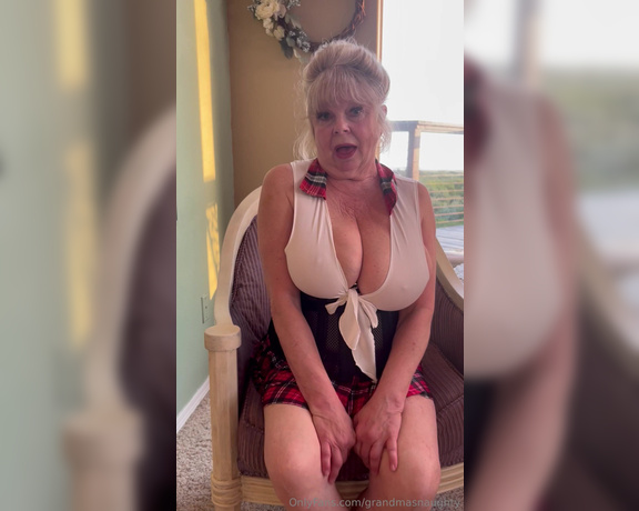 GrandmasNaughty aka grandmasnaughty OnlyFans Video - I cant stop being naughty all the time