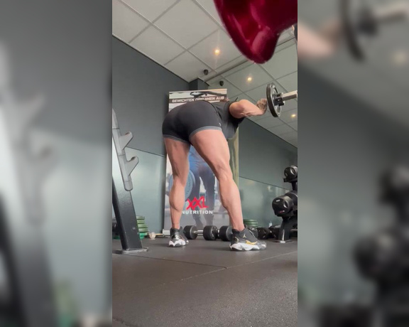 Karyn Bayres aka labayresonfire OnlyFans Video - Today hammies training was brutal So big pump than I cant even seat  Hope todays