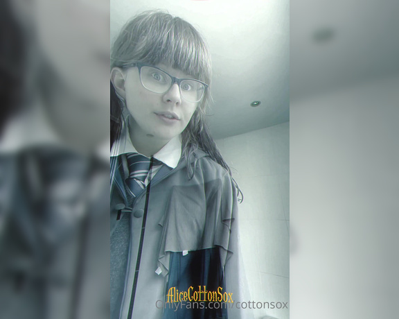 Alice CottonSox aka cottonsox OnlyFans Video - Moaning myrtle spying on you touching your cock  Bundle is coming soon Ive had a