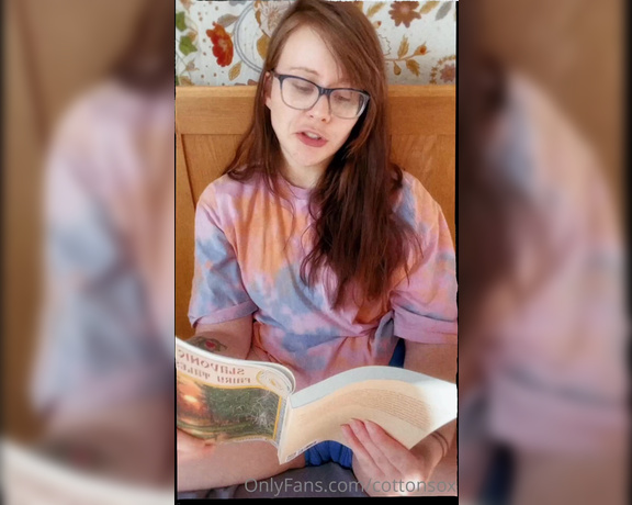 Alice CottonSox aka cottonsox OnlyFans Video - Here is amateur footage of me trying and failing to read a fairy tale while masturbating