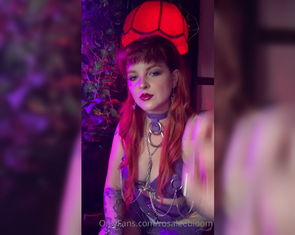 Rosamagnoliaxo - Who wants to undress me from my favorite purple leather set Of course not after so l (08.10.2020)