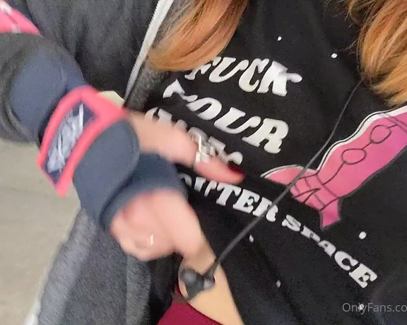 Reed Amber X aka reedamberx OnlyFans Video - 02-16-2021 - Did a cheeky video flashing in a public car park on my roller skates What a