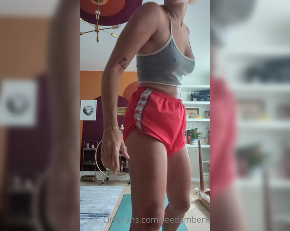 Reed Amber X aka reedamberx OnlyFans Video - 06-24-2022 - Was bored during my warm up so thought I would get my tits out for you