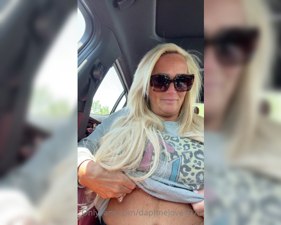 Daphne Love aka daphnelove1974 OnlyFans Video - 07-25-2023 - Sneaking in a boobie vid while in my car at lunch