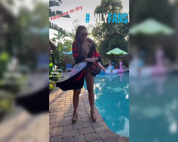 Latinswing69 aka latinswing69 OnlyFans Video - 05-16-2021 - Happy Sunday  beautiful day to be in the pool  kisses to my lovers