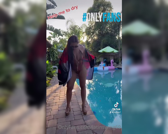 Latinswing69 aka latinswing69 OnlyFans Video - 05-16-2021 - Happy Sunday  beautiful day to be in the pool  kisses to my lovers