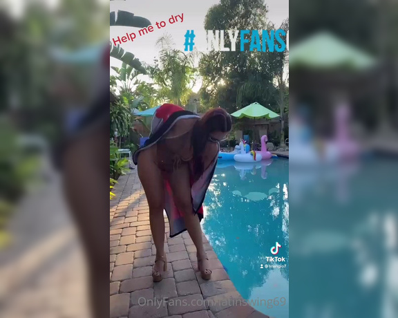 Latinswing69 aka latinswing69 OnlyFans Video - 05-16-2021 - Happy Sunday  beautiful day to be in the pool  kisses to my lovers