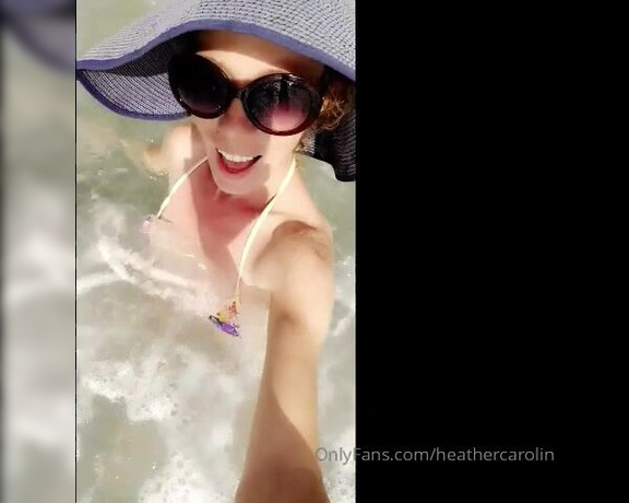 Heather Carolin aka heathercarolin OnlyFans - Tropical Micro Bikini at the BEACH and in the OCEAN Come play wi 256325