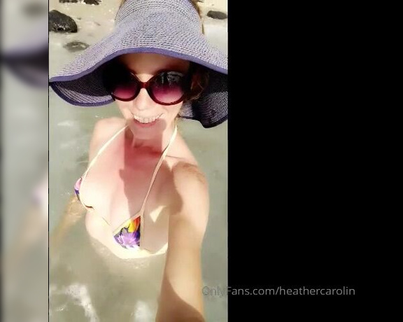 Heather Carolin aka heathercarolin OnlyFans - Tropical Micro Bikini at the BEACH and in the OCEAN Come play wi 256325