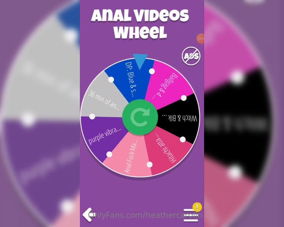 Heather Carolin aka heathercarolin OnlyFans - This spin is for Matt TY for spinning the ANAL VIDEOS wheel T 598844