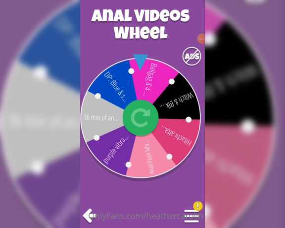 Heather Carolin aka heathercarolin OnlyFans - This spin is for Matt TY for spinning the ANAL VIDEOS wheel T 598844