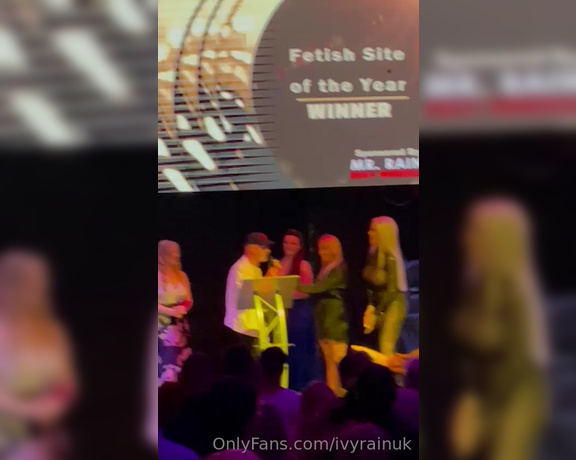 Ivy Rain aka ivyrainuk OnlyFans - SNAP awards BTS tequila shots snipet of presenting the award fo 810204