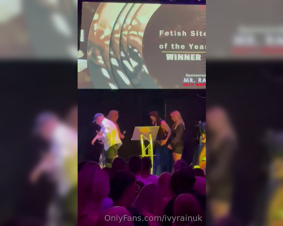 Ivy Rain aka ivyrainuk OnlyFans - SNAP awards BTS tequila shots snipet of presenting the award fo 810204