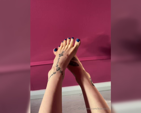 Kiara Lord aka kiaralord - 02-28-2024 OnlyFans Video - Do I have a beautiful pedicure or do you prefer your legs without polish