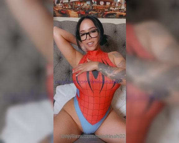 Minitinah aka minitinah02 - 03-05-2022 OnlyFans Video - spider girl loves playing