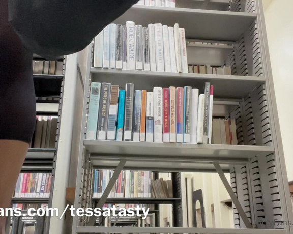 Tessa Tasty aka tessatasty - 07-12-2021 OnlyFans Video - I tried to do a library scene