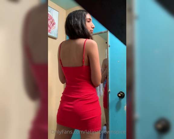 Brown & Sweet aka brownandsweet - 10-13-2022 OnlyFans Video - This red dress makes me feel so sexy I will wear it on our first date