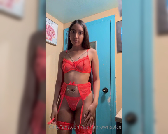 Brown & Sweet aka brownandsweet - 01-09-2023 OnlyFans Video - Would you fuck me in this orange lingerie