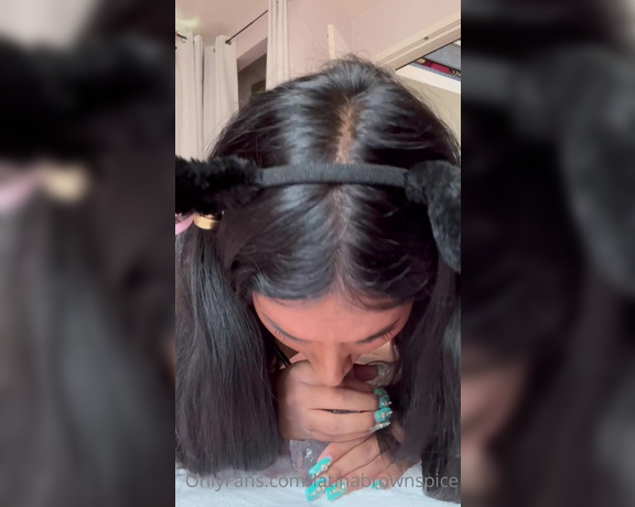 Brown & Sweet aka brownandsweet - 07-13-2023 OnlyFans Video - Can I suck you off like this papí