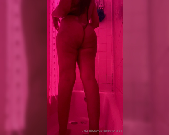 Brown & Sweet aka brownandsweet - 12-29-2023 OnlyFans Video - Would you join my brown Latina body in the shower