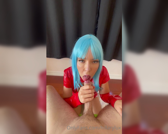 Hillary Lux aka hillarylux - 10-18-2022 OnlyFans Video - Blowjob Thing 1 cosplay  I get showered with cum