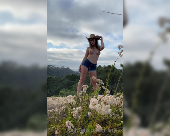 Hillary Lux aka hillarylux - 08-17-2020 OnlyFans Video - A sneak peak of a sexy topless shoot with my cowboy hat  pictures are coming