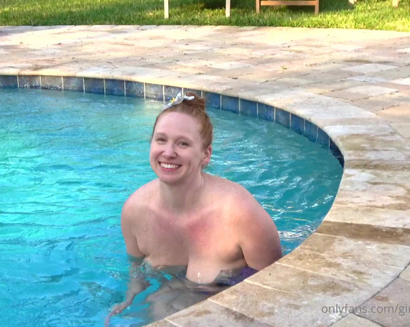 Ginger Daydreams aka gingerdaydreams - 06-14-2022 OnlyFans Video - Topless swimming video