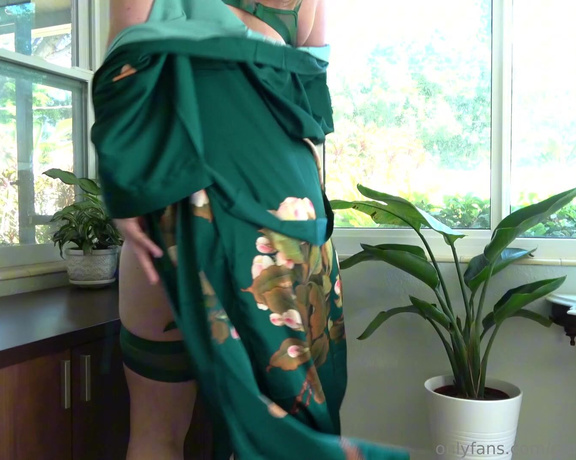 Ginger Daydreams aka gingerdaydreams - 08-16-2024 OnlyFans Video - Green lingerie FULL NUDE striptease I slide my panties off for you and open my legs