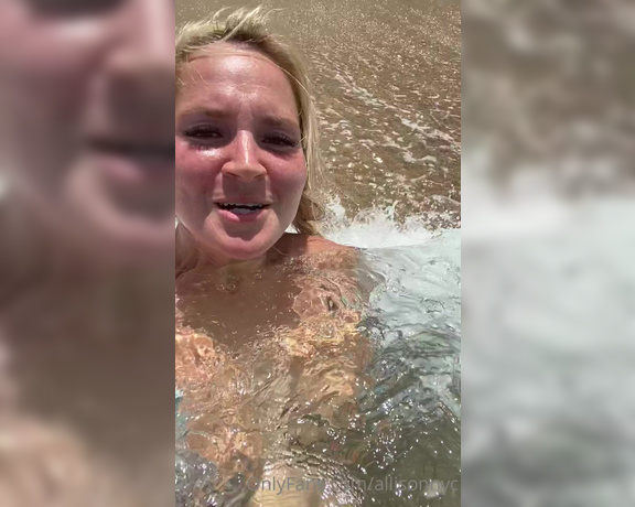 AllisonNYC aka allisonnyc - 09-09-2020 OnlyFans Video - My daily stop at the beach trying to cool myself off from this constant heat