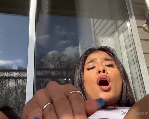 444vanessa aka vanessak_2002 - 03-24-2022 OnlyFans Video - My neighbor was out so I had to be quiet