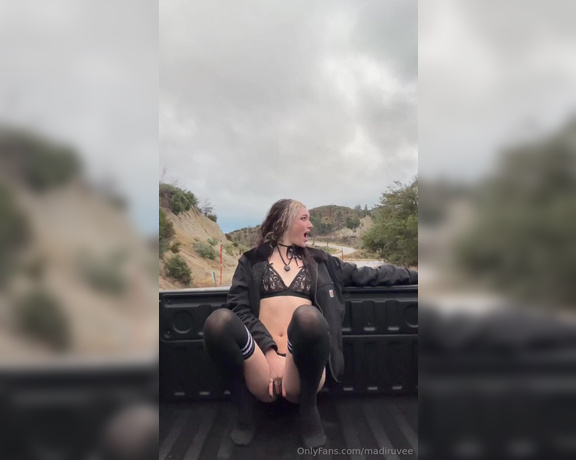 Madi Ruve aka madiruvee - 01-04-2024 OnlyFans Video - check your dms  i was driving a truck around my friends ranch during sunset and