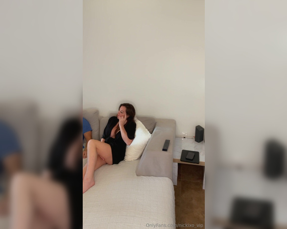 Nickixo Vip aka nickixo_vip - 02-29-2024 OnlyFans Video - So Tuesday night my son and his friend watched a movie with me to keep me