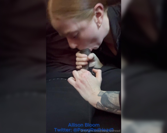 Allison Bloom aka pawg_redhead - 06-18-2024 OnlyFans Video - Pleasing my bull everywhere we go like a good girl