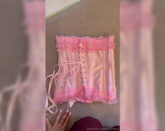 Ruby Hexx aka rubyhexx - 08-03-2024 OnlyFans Video - MY PINK CORSET IS AVAILABLE TO 1 FAN ONLY if you scroll back far enough you