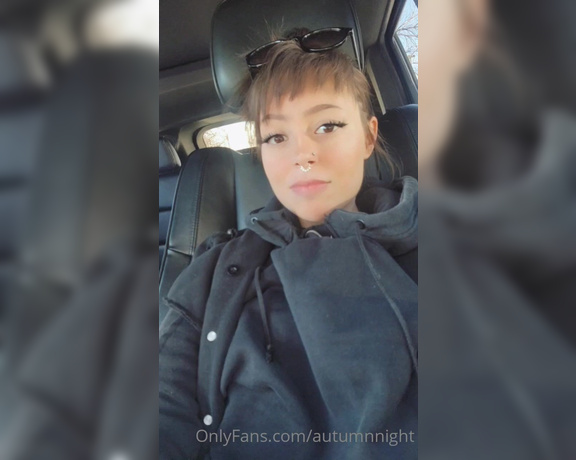 Autumn aka autumnnight - 02-09-2023 OnlyFans Video - I was trying to take a video in my car but had to leave because he