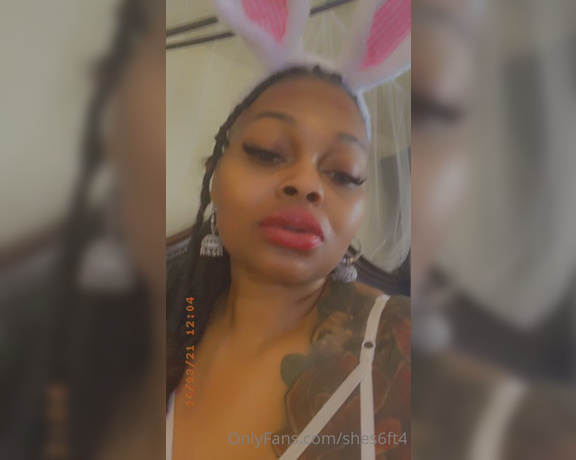 Shes6ft4 aka shes6ft4 - 04-05-2021 OnlyFans Video - Can I be your slutty bunny Happy Easter_t66n