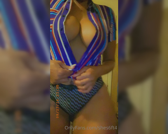 Shes6ft4 aka shes6ft4 - 08-28-2020 OnlyFans Video - Do you like my nipples rings