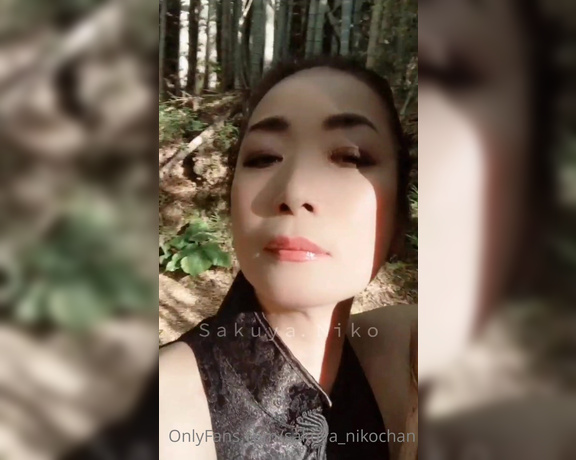 Sakuya Niko aka sakuya_nikochan - 09-28-2021 OnlyFans Video - a naked woman whose bare skin is exposed through a side slit Maybe Im an alien