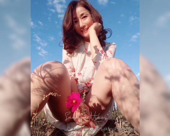 Sakuya Niko aka sakuya_nikochan - 11-05-2021 OnlyFans Video - Cosmos Field Flower thief