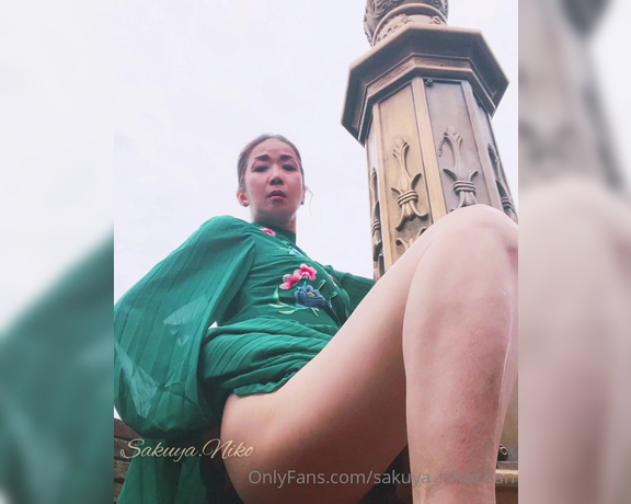 Sakuya Niko aka sakuya_nikochan - 03-25-2022 OnlyFans Video - I looked down at passersby and workers from the high ground of an outdoor park, and