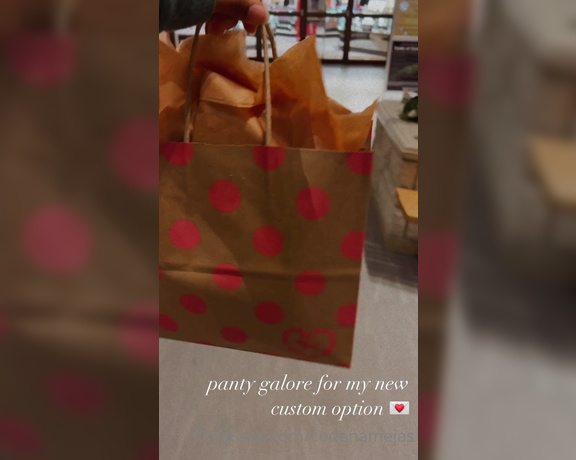 Codename Jas aka codenamejas - 10-29-2022 OnlyFans Video - I may or may not have had too much fun at Victorias Secret just now