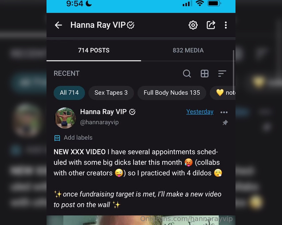 Hanna Ray aka hannarayvip - 09-06-2023 OnlyFans Video - Did you know I have all of my content sorted into labels  The labels