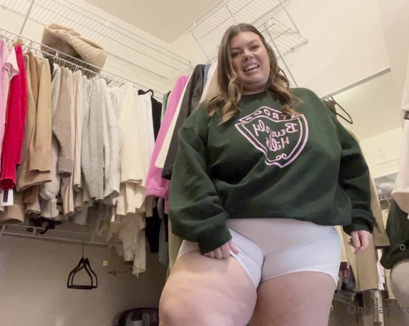 BBW Chloe aka bbwchloe - 02-23-2024 OnlyFans Video - I ordered these biker shorts to help with my thunder thighs rubbing together and chafing, better