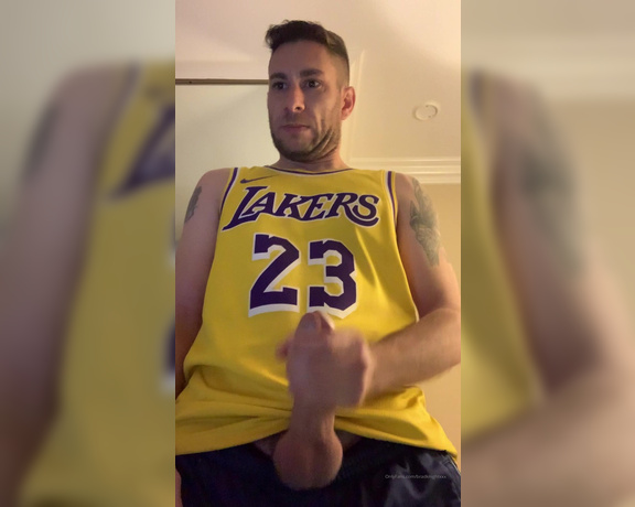 Brad Knight aka bradknightxxx - 12-25-2019 OnlyFans Video - Playing with my big balls and cock for Xmas basketball day