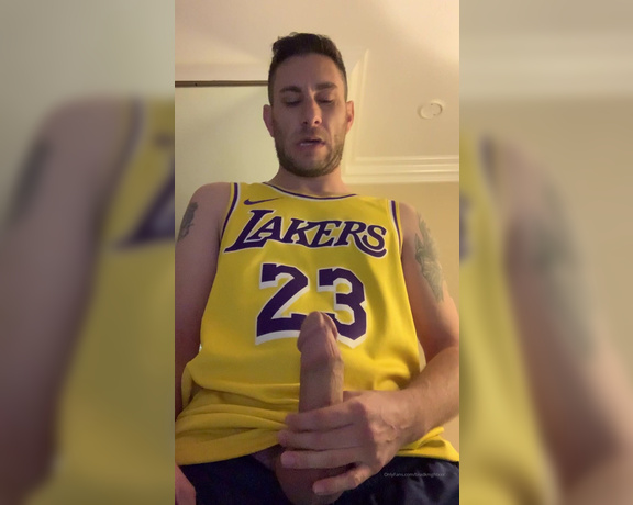 Brad Knight aka bradknightxxx - 12-25-2019 OnlyFans Video - Playing with my big balls and cock for Xmas basketball day