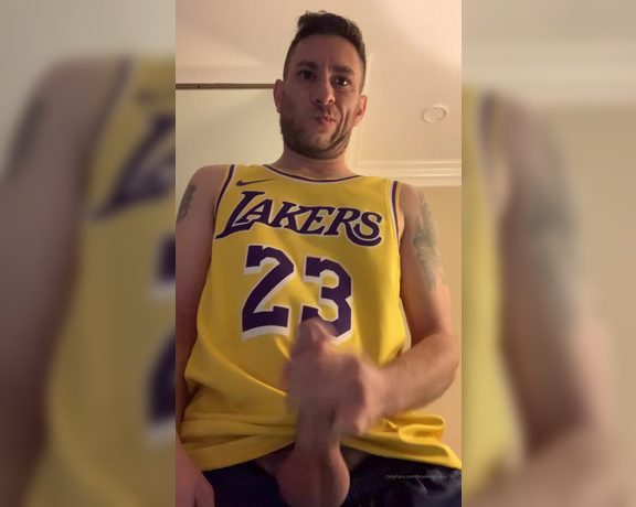 Brad Knight aka bradknightxxx - 12-25-2019 OnlyFans Video - Playing with my big balls and cock for Xmas basketball day