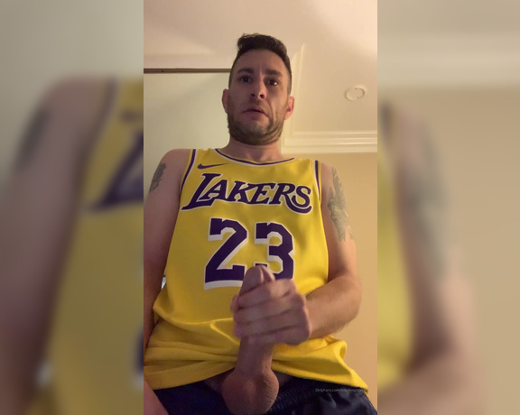 Brad Knight aka bradknightxxx - 12-25-2019 OnlyFans Video - Playing with my big balls and cock for Xmas basketball day