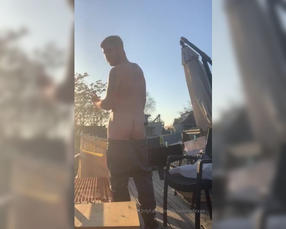 Brad Knight aka bradknightxxx - 02-23-2020 OnlyFans Video - Naked on the roof  Part 33